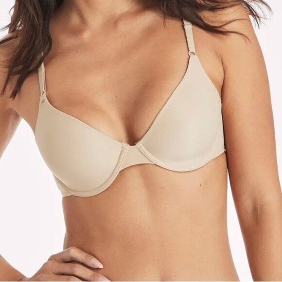 Maidenform Womens Beige Underwire Bra 34C Nylon & Elastane Made In Vietnam - Picture 1 of 6